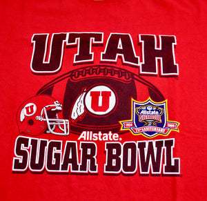 Vintage Utah Utes 2009 Sugar Bowl Shirt Size Large