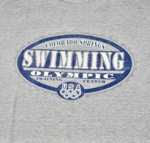Vintage Olympic Swimming Training Center Shirt Size Large