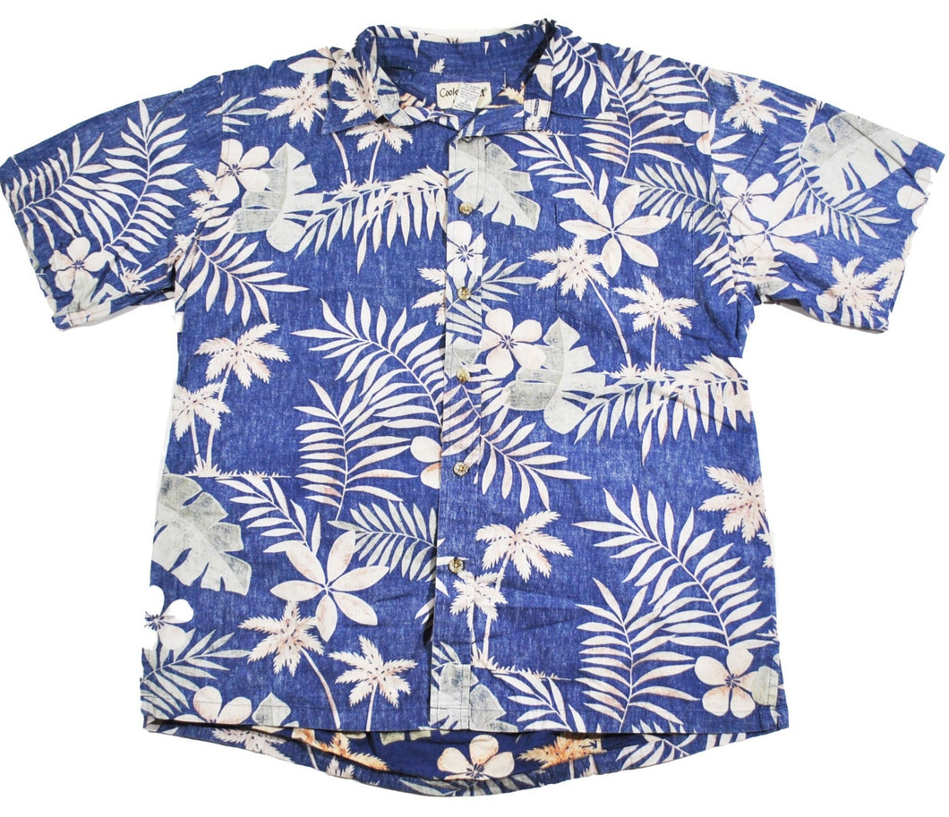 Vintage Cooke Street Hawaiian Button Shirt Size Large