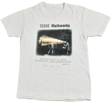 Vintage Texas Albert Einstein Math Camp Shirt Size Small