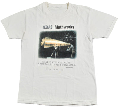 Vintage Texas Albert Einstein Math Camp Shirt Size Small