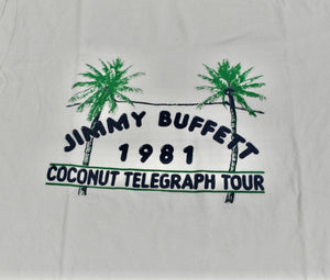 Jimmy Buffett Coconut Telegraph Tour Shirt Size Large