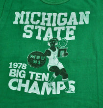 Vintage Michigan State Spartans 1978 Big 10 Champions Shirt Size Medium