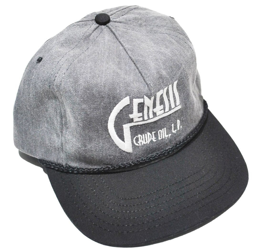 Vintage Genesis Crude Oil Leather Strap Hat