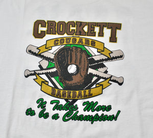 Vintage Crockett Cougars High School Austin Texas Shirt Size X-Large