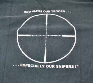 Vintage LaRue Tactical God Bless Our Troops... Especially Our Snipers Shirt Size 2X-Large