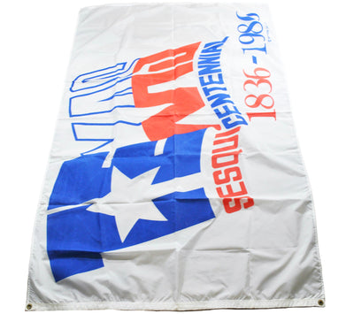 Vintage Texas Sesquicentennial 1986 Flag