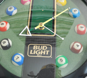 Vintage Bud Light Pool Clock