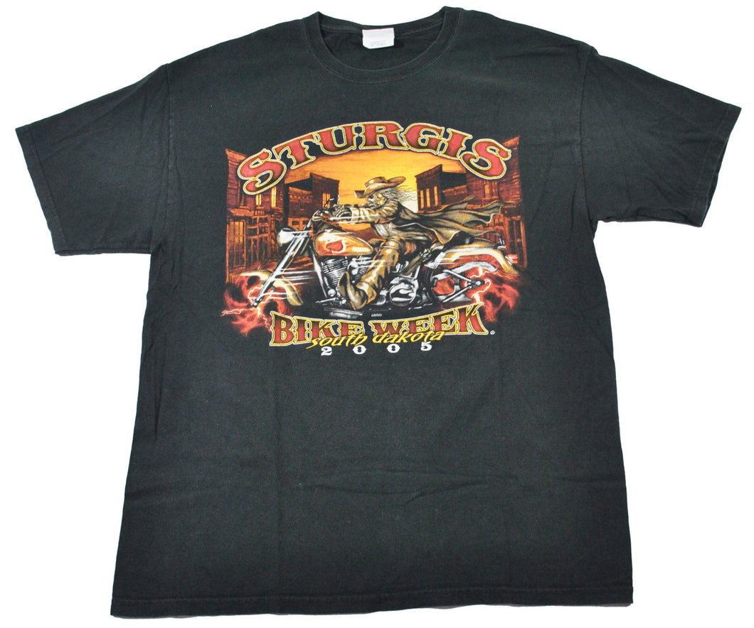 Vintage Sturgis 2005 South Dakota Bike Week Shirt Size Large