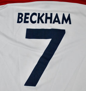 Vintage England World Cup David Beckham Made in UK Jersey Size Medium