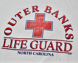 Vintage Outer Banks North Carolina Life Guard Shirt Size X-Large