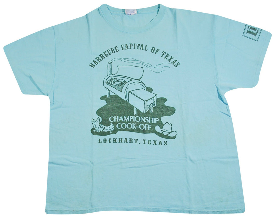 Vintage Lite Beer Barbecue Capital of Texas Championship Cook Off Shirt Size X-Large