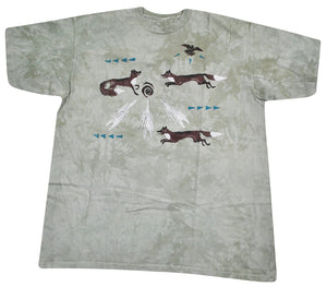 Vintage Fox Tribal Shirt Size X-Large