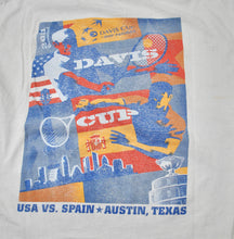 Vintage Davis Cup Tennis USA vs Spain Austin Texas Shirt Size Large