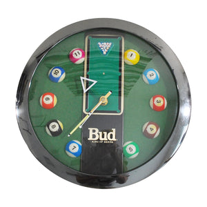 Vintage Bud King of Beers Pool Clock