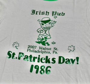 Vintage Irish Pub St. Patricks Day 1986 Philadelphia Shirt Size Small