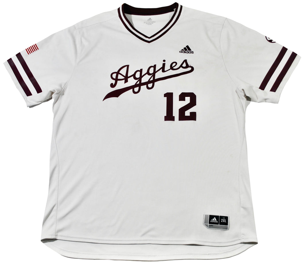Texas A&M Aggies Adidas Baseball Jersey Size 2X-Large