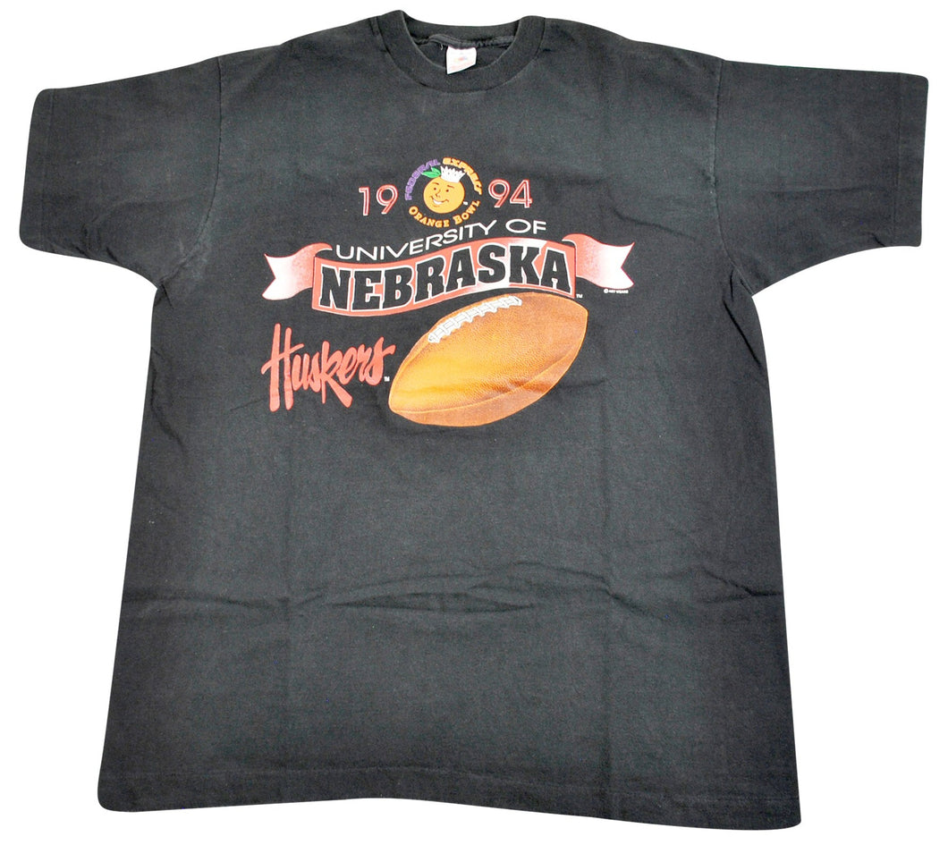 Vintage Nebraska Cornhuskers 1994 Orange Bowl Shirt Size X-Large