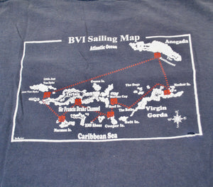 Vintage British Virgin Islands 2011 Sailing Shirt Size 2X-Large