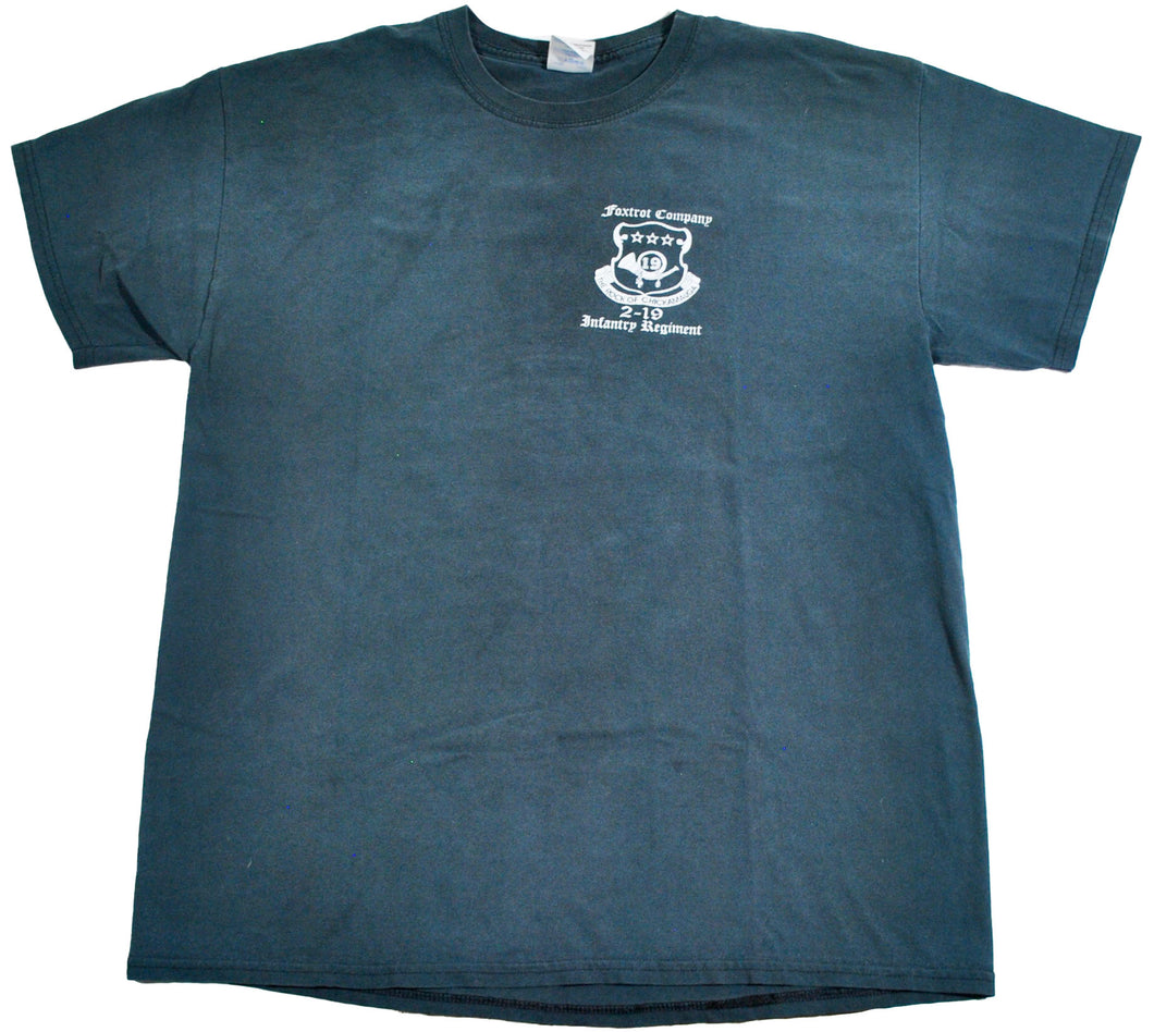 Vintage Foxtrot Company Pitbulls Military Shirt Size Large