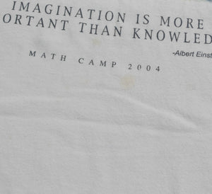 Vintage Texas Albert Einstein Math Camp Shirt Size Small