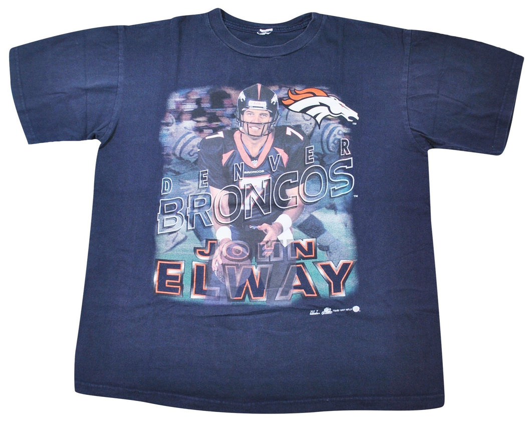 Vintage Denver Broncos 1997 John Elway Shirt Size X-Large