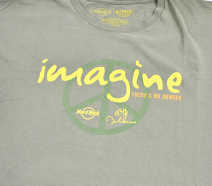 Vintage John Lennon Imagine Hard Rock 2011 Shirt Size X-Large