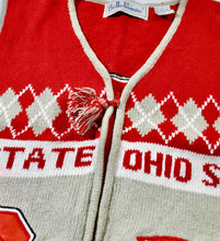 Vintage Ohio State Buckeyes Vest Size Large