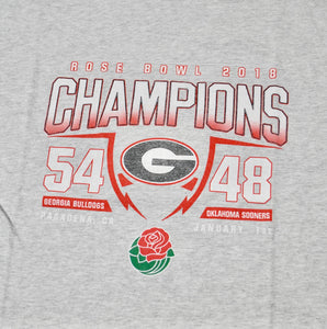 Georgia Bulldogs 2018 Rose Bowl Shirt Size Large