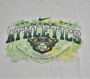 Vintage Oakland Athletics Nike Made in USA Baseball Shirt Size Large