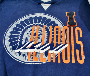 Vintage Illinois Fighting Illini Sweatshirt Size X-Large