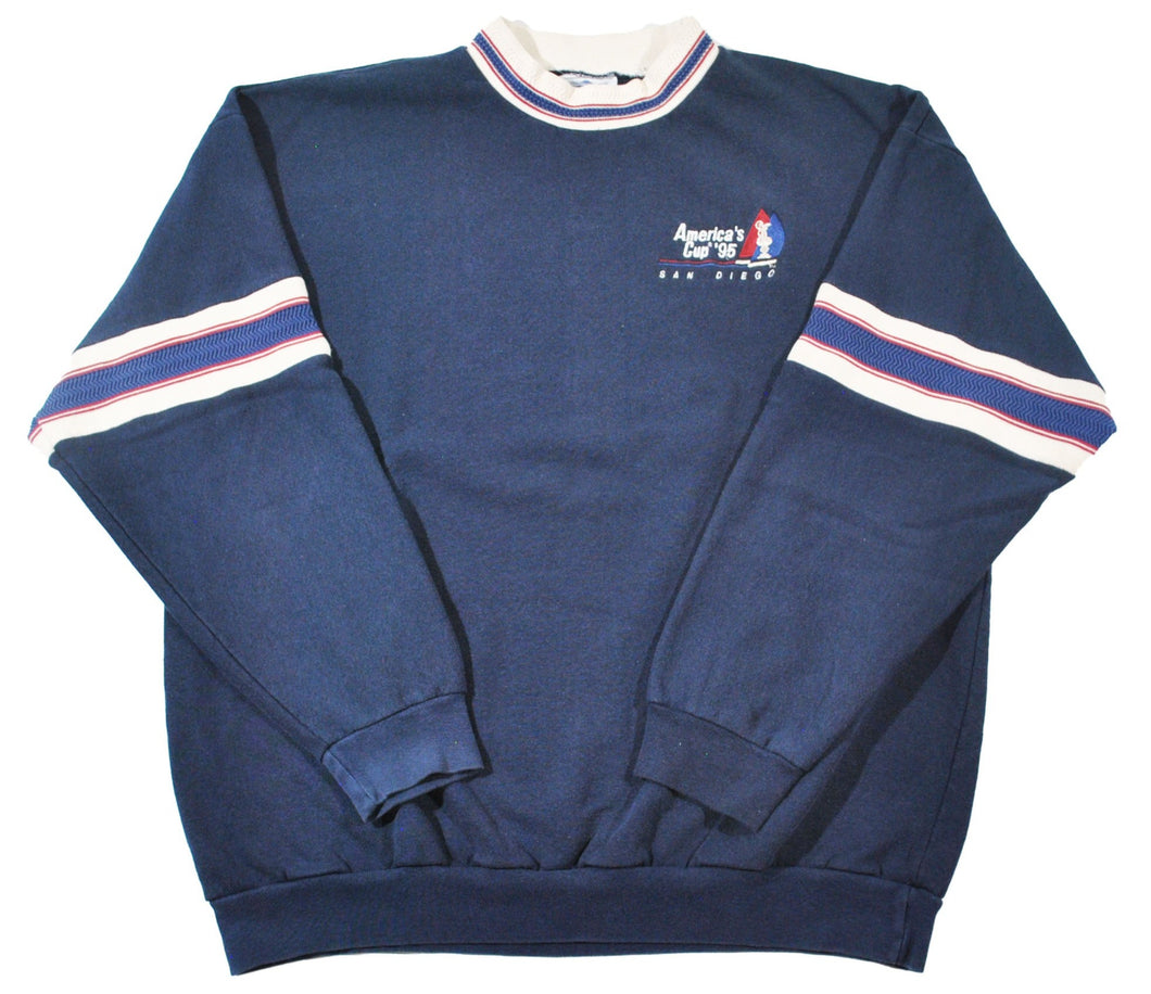 Vintage America's Cup 1995 Sailing San Diego Sweatshirt Size X-Large