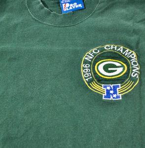 Vintage Green Bay Packers 1996 NFC Champions Shirt Size Medium