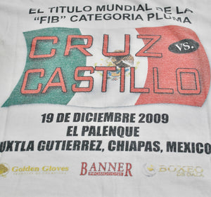 Vintage Cruz Vs Castillo 2009 Boxing Shirt Size Large