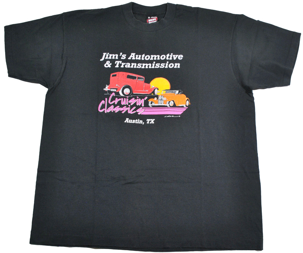 Vintage Jim's Automotive Austin Texas Shirt Size X-Large