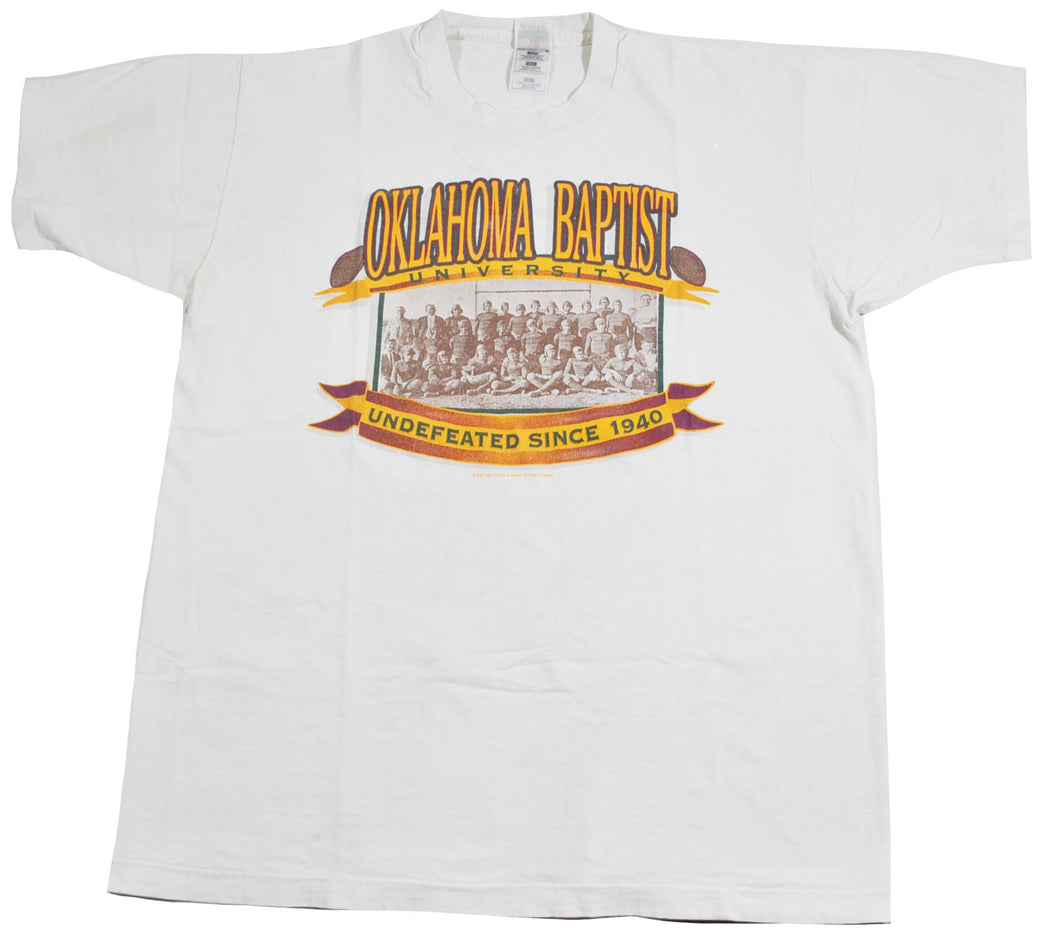 Vintage Oklahoma Baptist Football 1994 Shirt Size X-Large