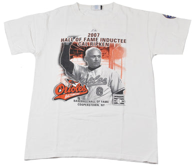 Vintage Baltimore Orioles Cal Ripken 2007 Hall of Fame Shirt Size Medium