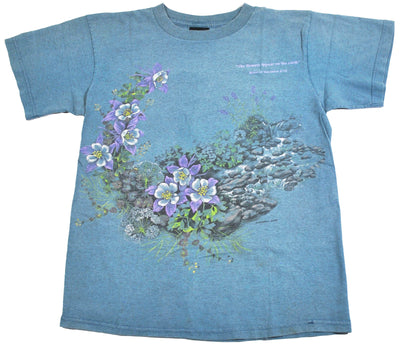 Vintage Flowers Shirt Size Medium