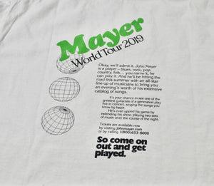John Mayer Tour Shirt Size Large