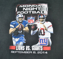 Vintage New York Giants Detroit Lions Monday Night Football Matthew Stafford Eli Manning Shirt Size X-Large