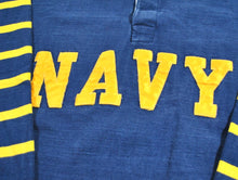 Vintage Navy Rugby Shirt Size X-Large