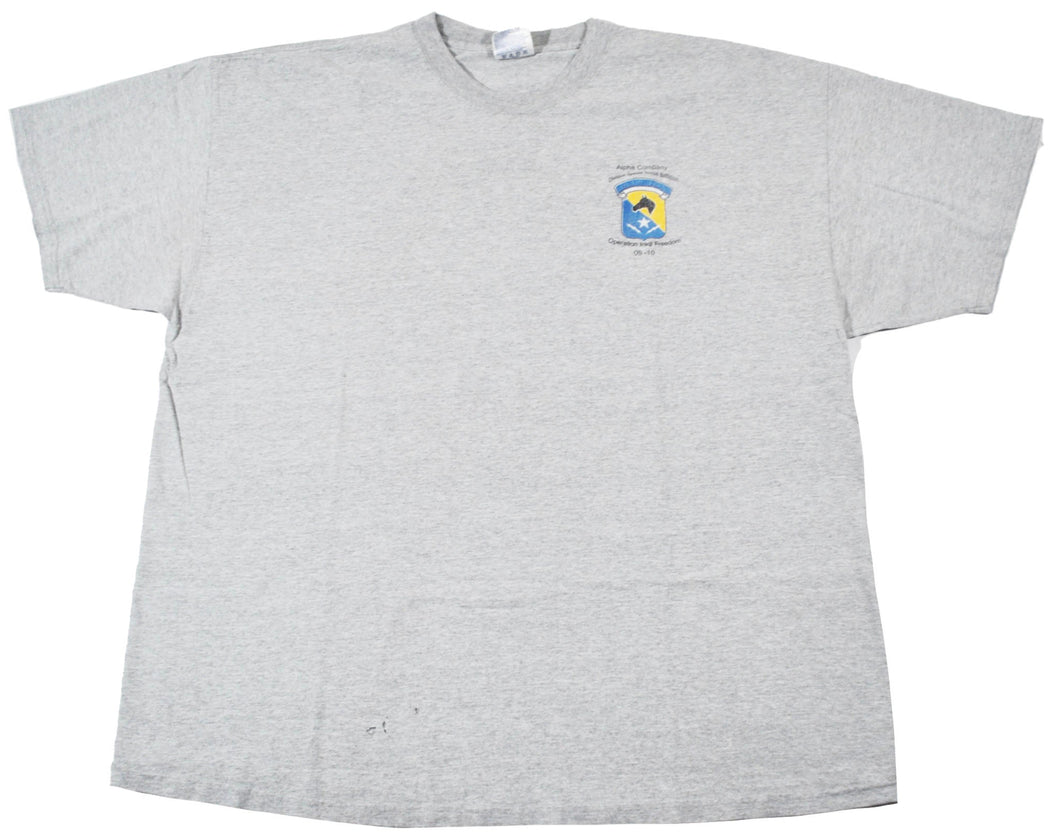 Vintage Alpha Company Assassins Military Shirt Size 2X-Large
