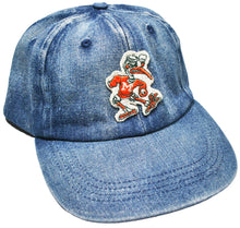 Vintage Miami Hurricanes Denim Strap Hat