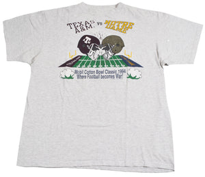 Vintage Texas A&M Aggies Notre Dame Fighting Irish 1994 Shirt Size X-Large