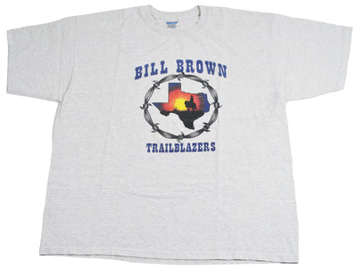 Vintage Bill Brown Trailblazers Texas Shirt Size 2X-Large
