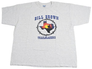 Vintage Bill Brown Trailblazers Texas Shirt Size 2X-Large