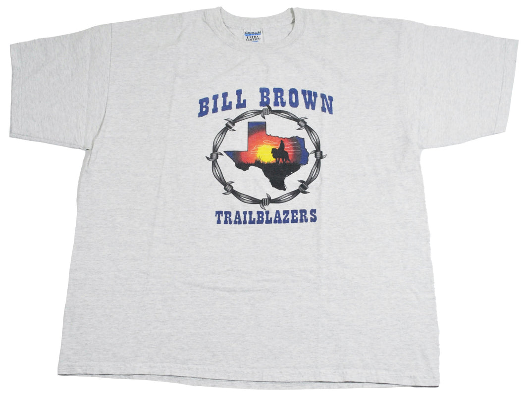 Vintage Bill Brown Trailblazers Texas Shirt Size 2X-Large