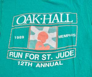 Vintage Oak Hill 1989 Memphis Run For St. Jude Shirt Size Medium