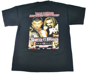 Vintage Briggs vs Liakhovich 2006 WBO Heavyweight Boxing Shirt Size Large