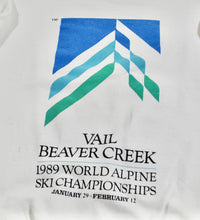 Vintage Vail Beaver Creek 1989 World Alpine Ski Championships Sweatshirt Size Large